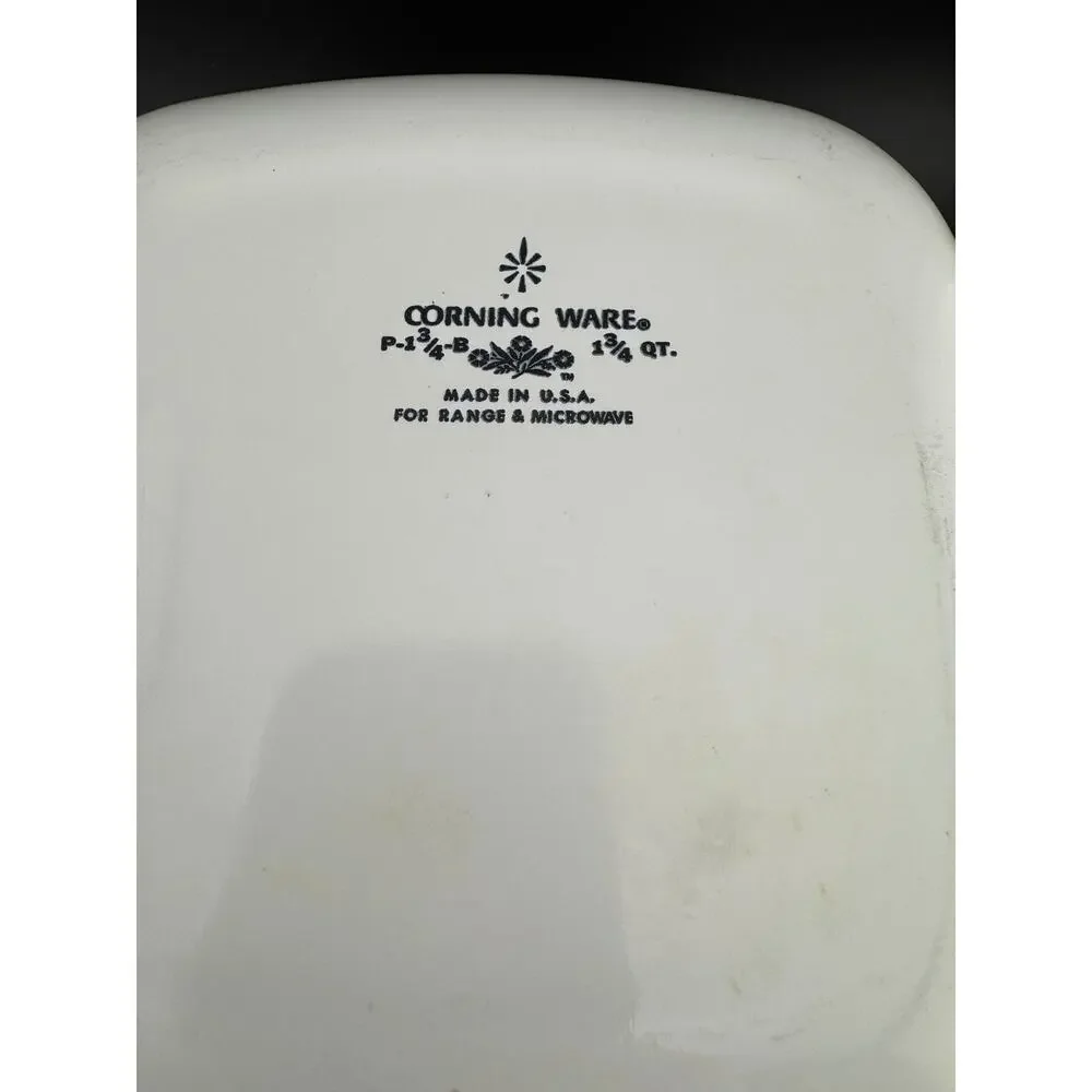 Cornflower Blue by Corning -  1.75 Quart Square Casserole No Lid